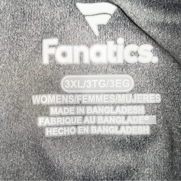 FANATICS KC Chiefs Women's Lightweight Full-Zip Hoodie - Heather Gray/Red 3XL - Picture 7 of 15